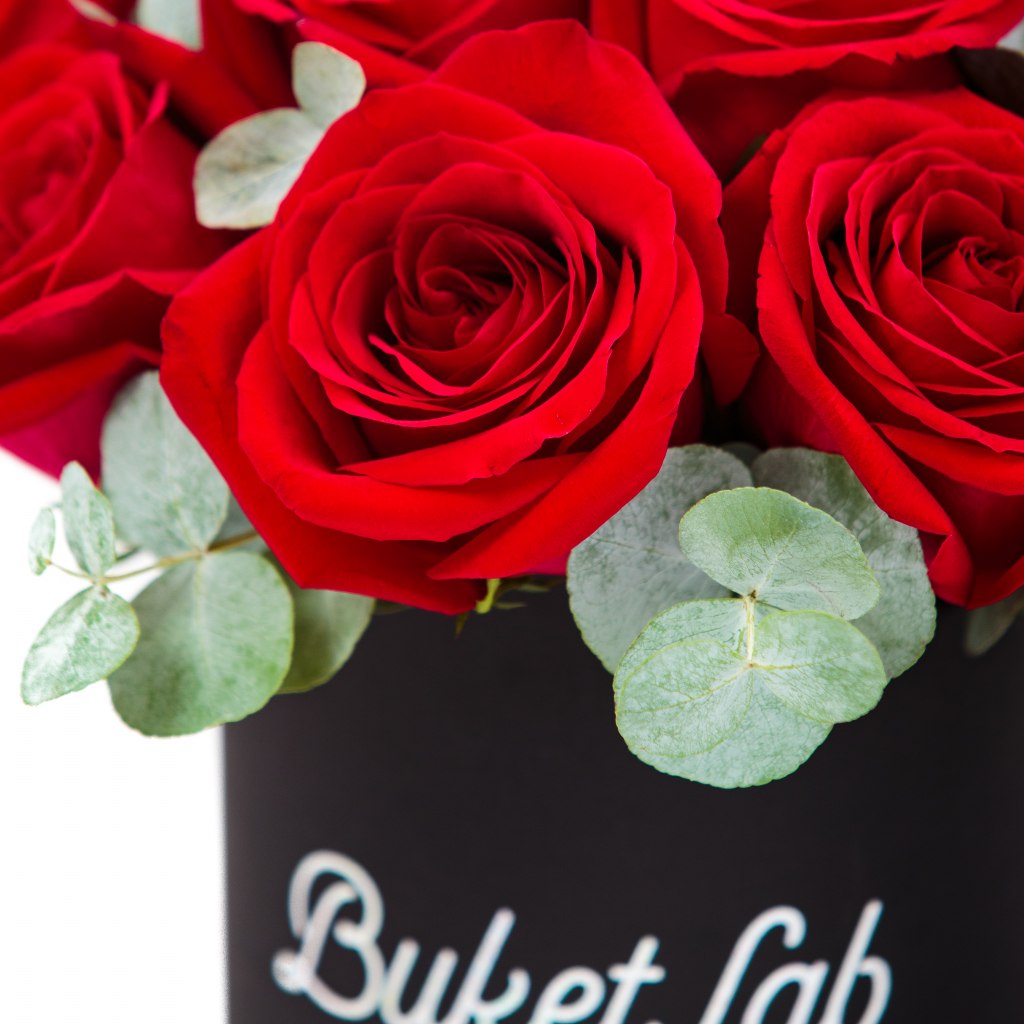 Rose Box - 15 роз в шляпной коробке 2